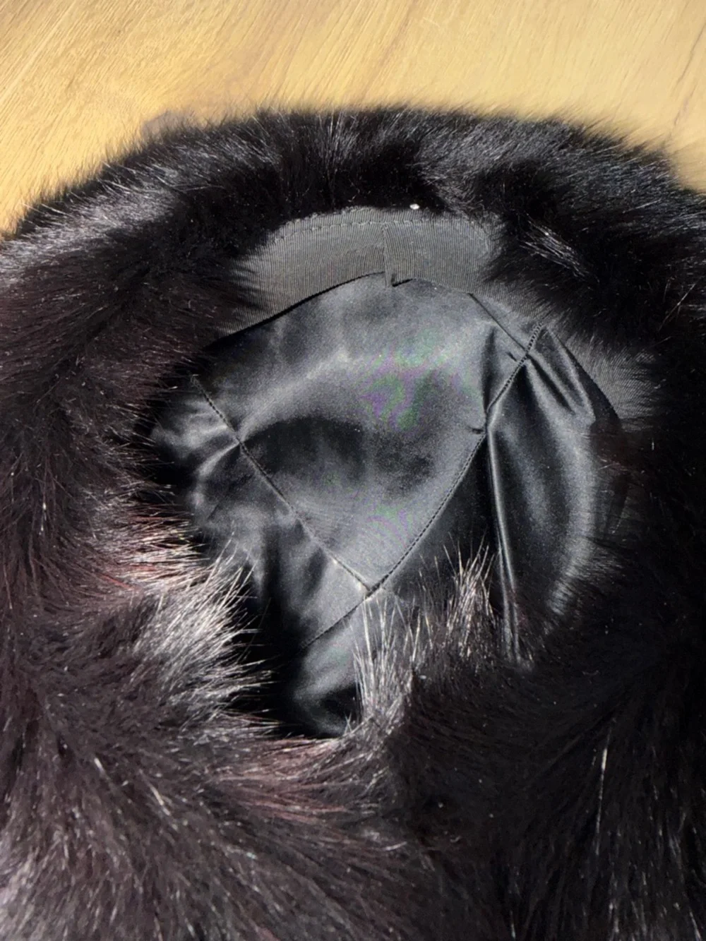 Vintage Black Fur Beret - Picture 11 of 12